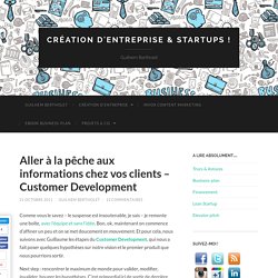 Aller à la pêche aux informations chez vos clients – Customer Development