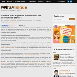 MosaLingua : Apprendre rapidement l'anglais, l'espagnol, l'italien sur téléphone mobile