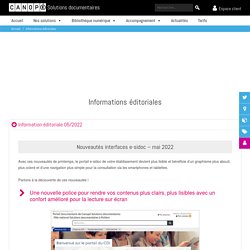 Tutoriels nouvelle version Esidoc