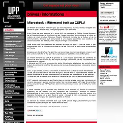 Microstock : Mitterrand écrit au CSPLA