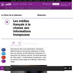 Les médias français à la chasse aux informations trompeuses