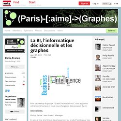 La BI, l'informatique décisionnelle et les graphes - Graph Database - Paris (Paris