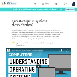 Initiation all'informatique: Comprendre les systèmes d'exploitation
