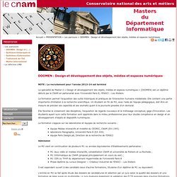 Master Informatique Systèmes d’information STIC Cnam Paris