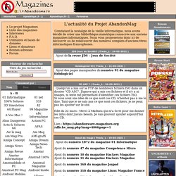 Le site des anciennes revues informatiques - www.abandonware-magazines.org