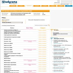 BTS Services Informatiques aux Organisations (SIO) - BTSSIO - Sujet corrigé annales - Brevet de Technicien Supérieur - BTS