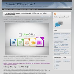 Pourquoi choisir la suite bureautique LibreOffice pour nos salles informatiques ? - PartoutaTICE – le Blog !