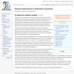 Sistemi informativi e industria consumer - Wikibooks, manuali e libri di testo liberi