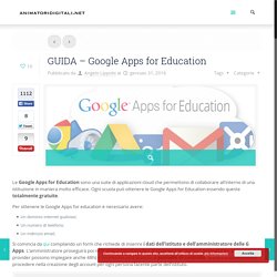 GUIDA - Google Apps for Education – Animatori Digitali - Portale di informazione degli ADAnimatori Digitali – Portale di informazione degli AD