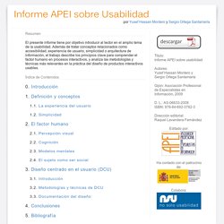 Informe APEI sobre Usabilidad