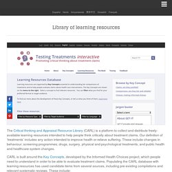 Informed Health Choices » Library of learning resources