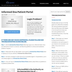 Informed Dna Patient Portal - Login Wiz