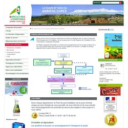 S'informer, s'installer - Chambre d'agriculture de l'Aude