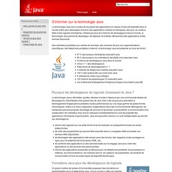 S'informer sur la technologie Java