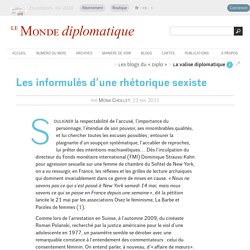 Les informulés d'une rhétorique sexiste, par Mona Chollet (Le Monde diplomatique, 23 mai 2011)