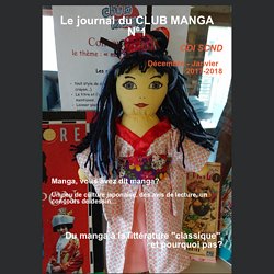 Les Infos du Club Manga - CDI Sacré Coeur Notre Dame - Privas