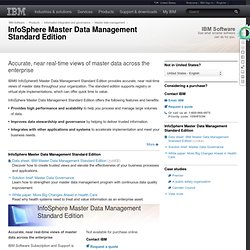 InfoSphere Master Data Management Standard Edition - Software