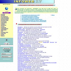 Infoweb17 : méthodes de recherches sur internet