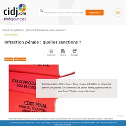 Infraction pénale : quelles sanctions ?