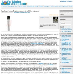 How to use infrared receiver sensors for collision avoidance