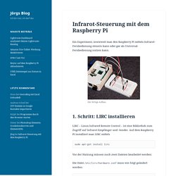 Infrarot-Steuerung mit dem Raspberry Pi – Jörgs Blog