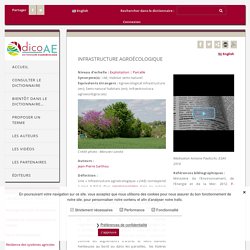 Infrastructure agroécologique – Dictionnaire d'agroécologie
