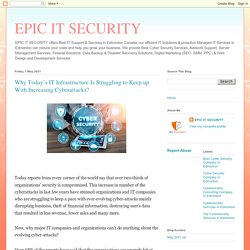 Why Today’s IT Infrastructure Is Struggling to Keep up With Increasing Cyberattacks? EPIC IT SECURITY