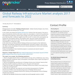 Global Railway Infrastructure Market analysis 2017 and forecasts to 2022