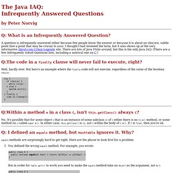 Java IAQ: Infrequently Answered Questions