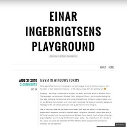 Einar Ingebrigtsens Playground