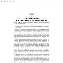 Lire en ligne L'ingénierie de formation - Chapitre 1 Les acteurs en entreprise