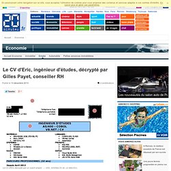Le CV d'Eric, internaute, décrypté par Gilles Payet, conseiller RH