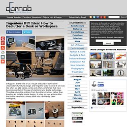Ingenious DIY Idea: How to Declutter a Desk or Workspace « Dornob
