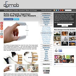 Rules of Thumb: Ingenious Hand-Held Digital Tape Measure « Dornob