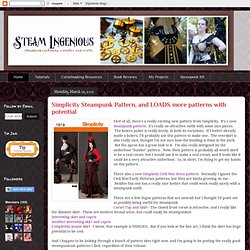 Simplicity Steampunk Pattern, and LOADS more patterns with potential