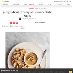 3-Ingredient Creamy Mushroom Garlic Sauce