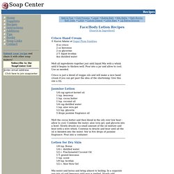 Soap Center: Soapmaking Information