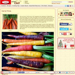 Food Trivia - Carrots