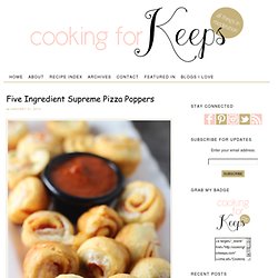 Five Ingredient Supreme Pizza Poppers
