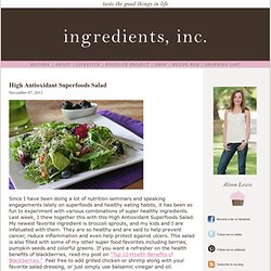 High Antioxidant Superfoods Salad