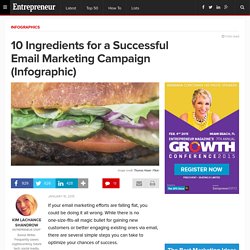 10 Ingredients for a Successful Email Marketing Campaign (Infographic)