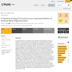 A Chemical Analog of Curcumin as an Improved Inhibitor of Amyloid Abeta Oligomerization