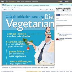 Guía de iniciación dieta vegetariana