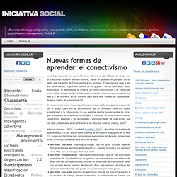 Nuevas formas de aprender: el conectivismo