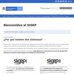 Inicio - SIGEP - Función Pública