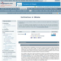 Initiation à CMake