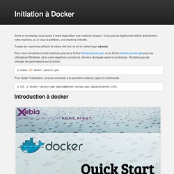 Initiation à Docker