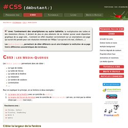 CSS3 : initiation aux media-queries pour adapter ses pages web à tout type d'écran - CSS débutant