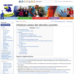 Initiatives autour des données ouvertes - Wiki-Brest