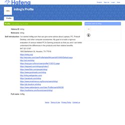 initng's Profile - Hatena